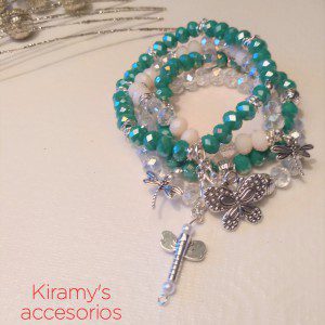 Set de pulseras fantasía fina estilo bohemio