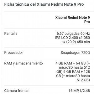 Xaomi note 9pro
