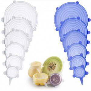 Tapaderas de silicon multiusos 18 unidades