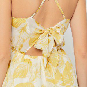 Enterizo corto color amarillo