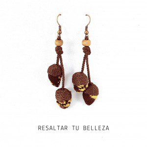Aretes de Tejido Maya