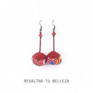 Aretes de Tejido Maya