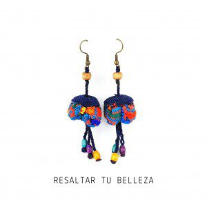 Aretes de Tejido Maya