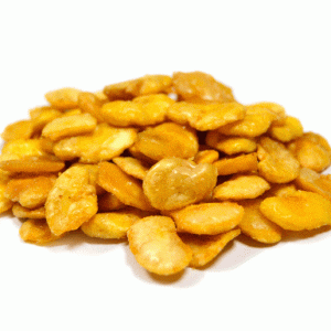 Haba frita con y sin cáscara