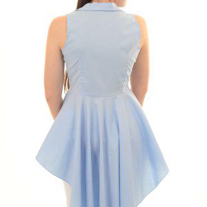 Blusa Asimétrica con volantes altos y bajos