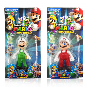 Dúo Luigi y Mario con traje blanco