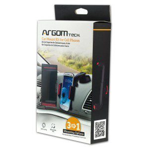 KIT DE MONTAJE DE COCHE PARA TELÉFONOS MÓVILES 3 EN 1