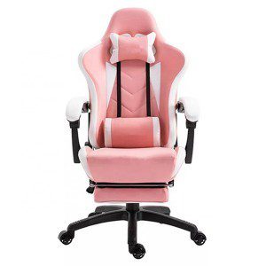 Silla Gamer Plus Rosada / Blanca