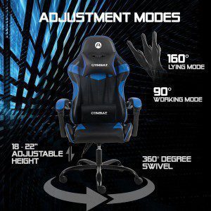 Silla gamer negro-azul