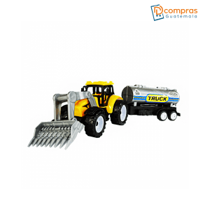 Camión de ingeniería con gas