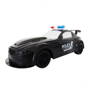 Carro de policía a control remoto / Negro