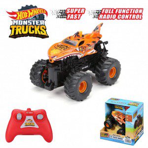 MONSTER TRUCKS TIGER SHARK A CONTROL REMOTO. HOT WHEELS