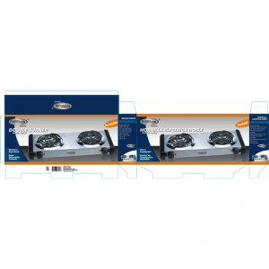 Estufa eléctrica de mesa de 2 hornillas MARCA PREMIUM