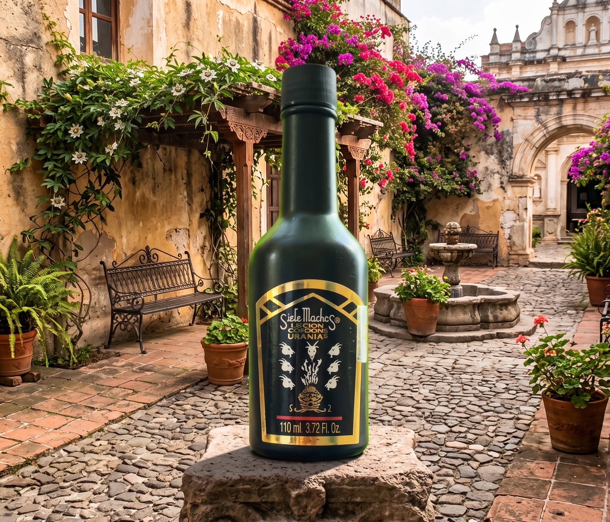 Siete Machos URANIA Original Cologne 3.72 oz. (110ml) - Imagen 4