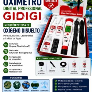 Oximetro sensor acuicola tilapia camaron agua
