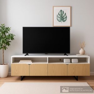 Estante para TV con Espacio de Almacenamiento
