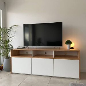 Estante para TV con Espacio de Almacenamiento