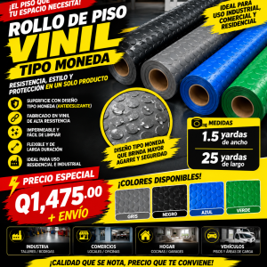 Piso Vinílico Rollo Resistente
