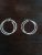 Argollas grande de plata italiana 925