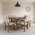 Comedor para 6 personas en madera de cedro